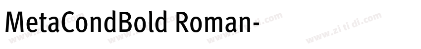 MetaCondBold Roman字体转换 MetaCondBold Roman字体转换